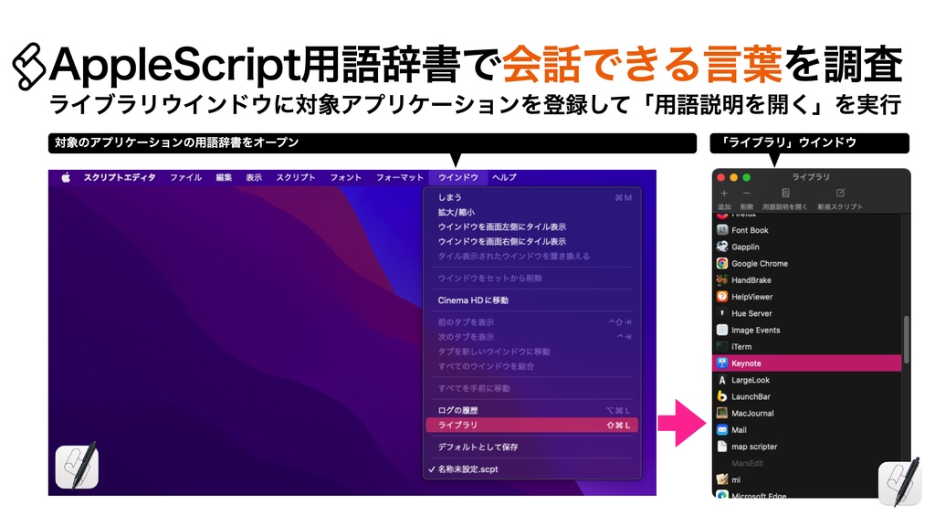 AppleScript基礎テクニック集(28)アプリケーションとの対話