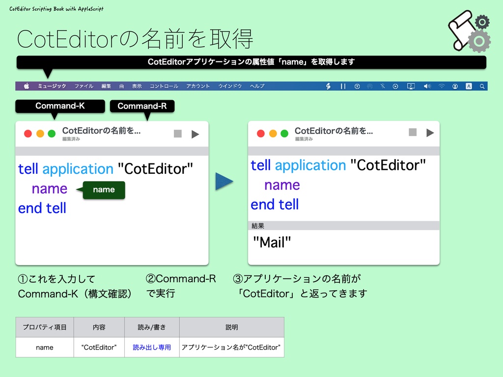 CotEditor Scripting Book with AppleScript