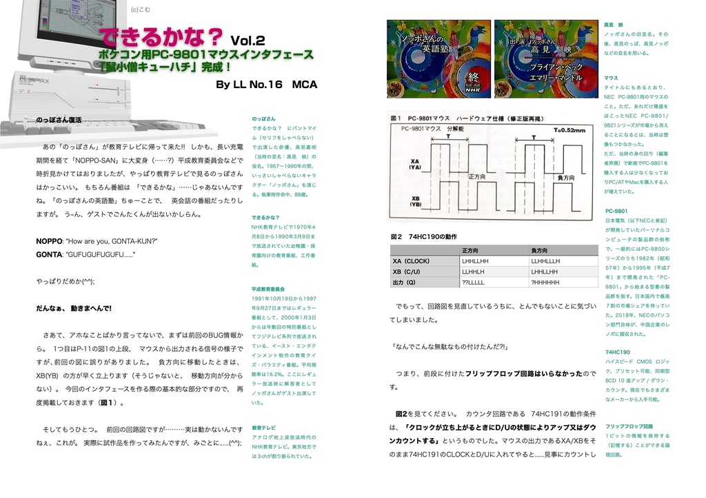 ポケコンサークル「LL」会誌Vol.19復刻版