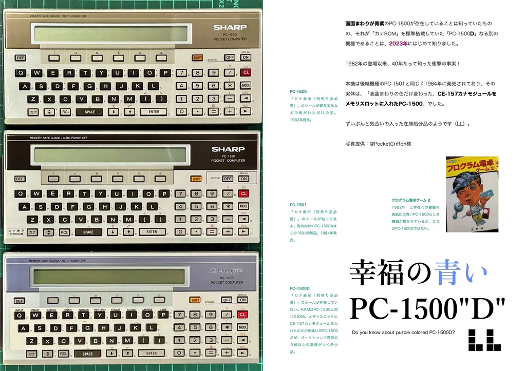 ポケコンサークル「LL」会誌Vol.19復刻版