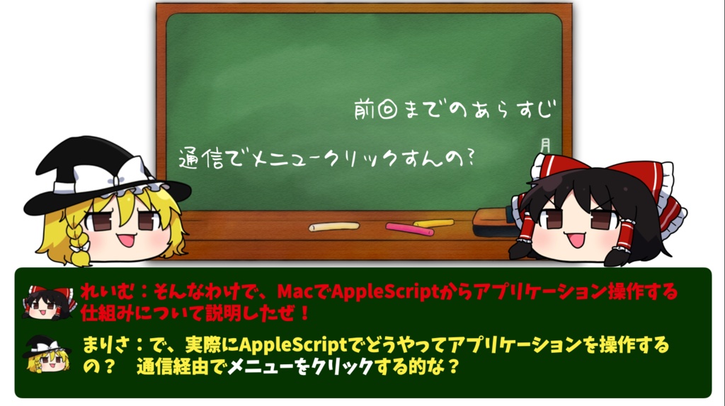 ゆっくりAppleScript解説(1)