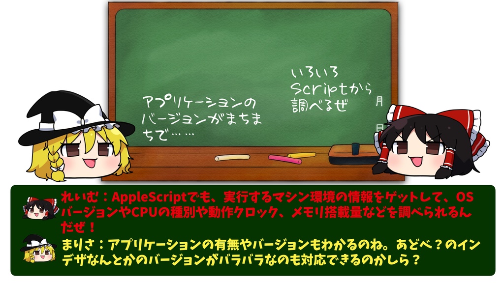 ゆっくりAppleScript解説(2)