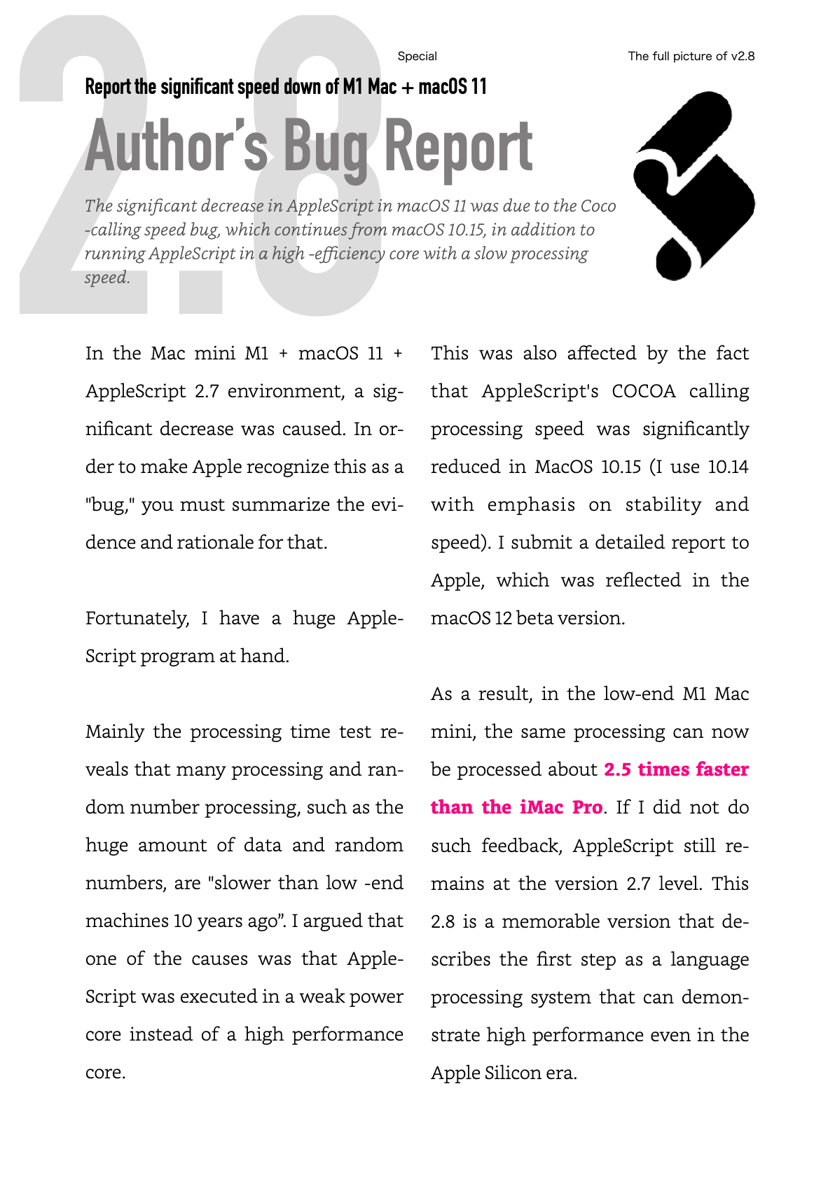 [Eng]AppleScript The Latest Reference for v2.8(1/4) - piyomarusoft - BOOTH