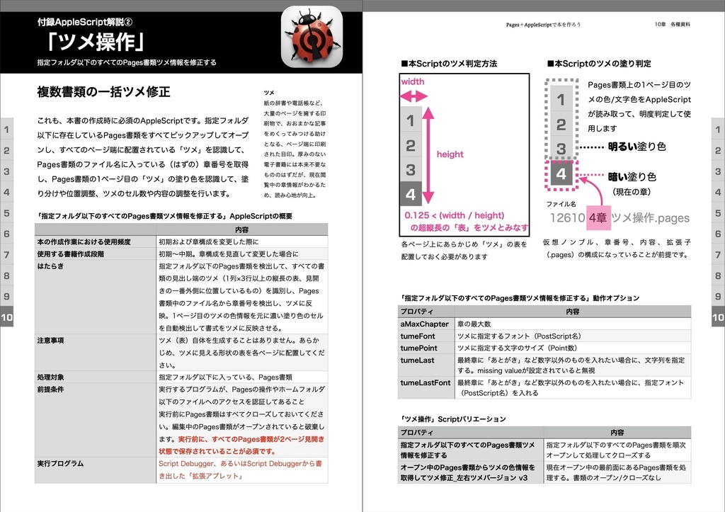 Pages+AppleScriptで本をつくろう!