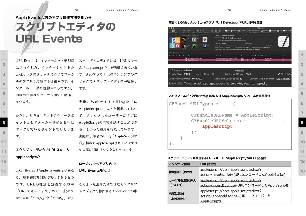 スクリプトエディタScripting Book with AppleScript