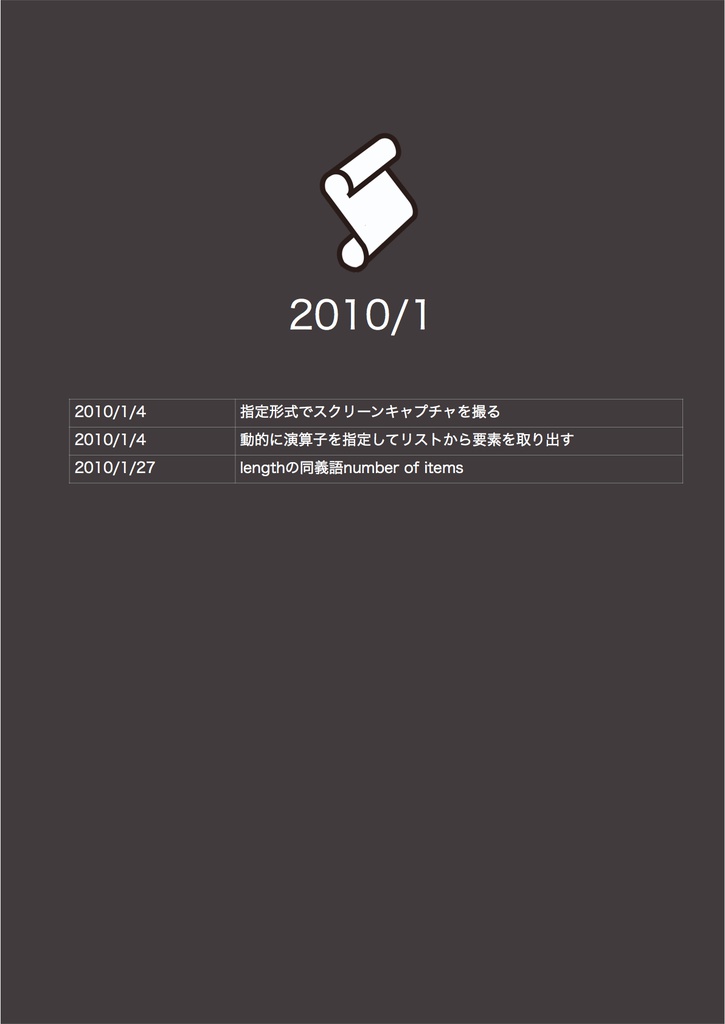 AppleScriptの穴Blogアーカイブvol.3