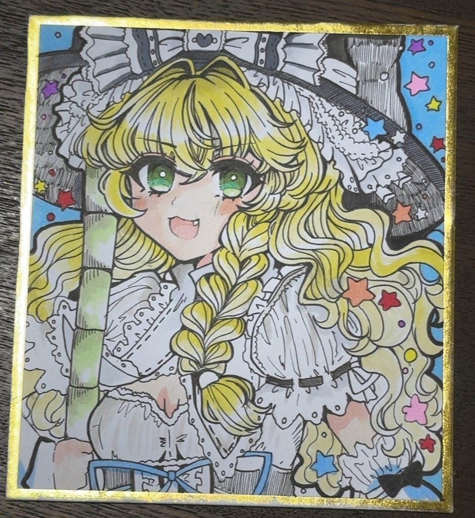 東方Project 霧雨魔理沙 ミニ色紙