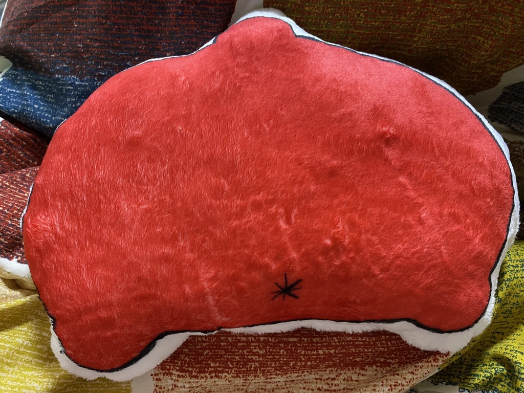 ベレー帽生物クッション(中)