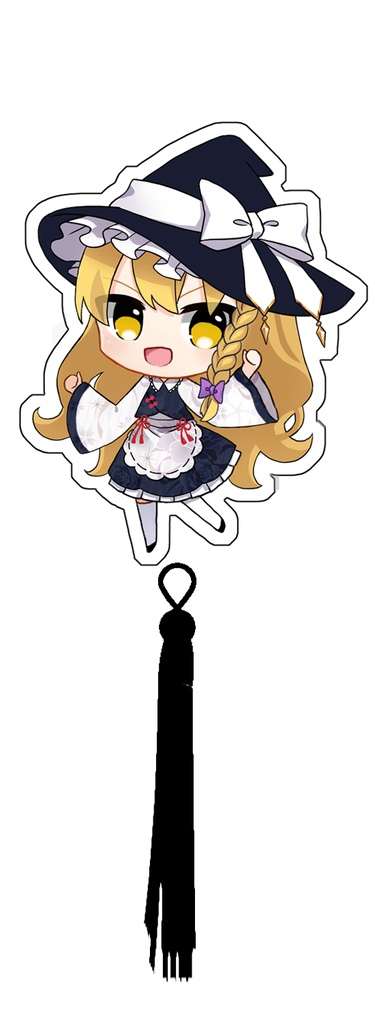 チャイナ風アクキー(霊夢、魔理沙)