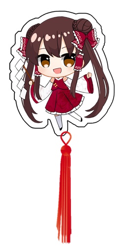 チャイナ風アクキー(霊夢、魔理沙)