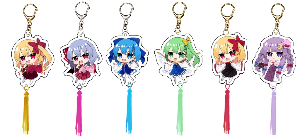 チャイナ風アクキー(紅魔郷)