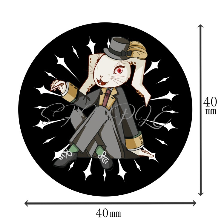 イカレ兎の缶バッジ