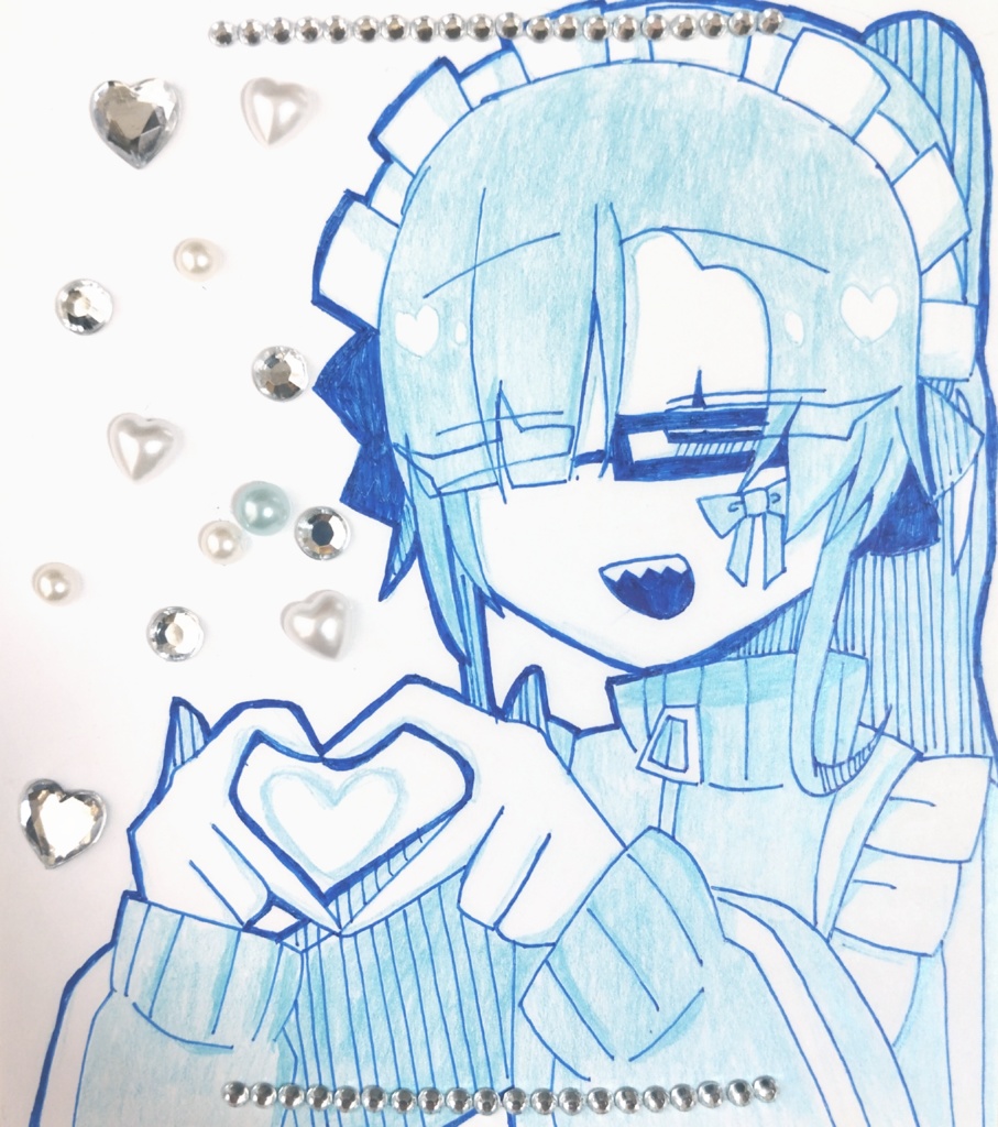 代理のミニ色紙イラスト