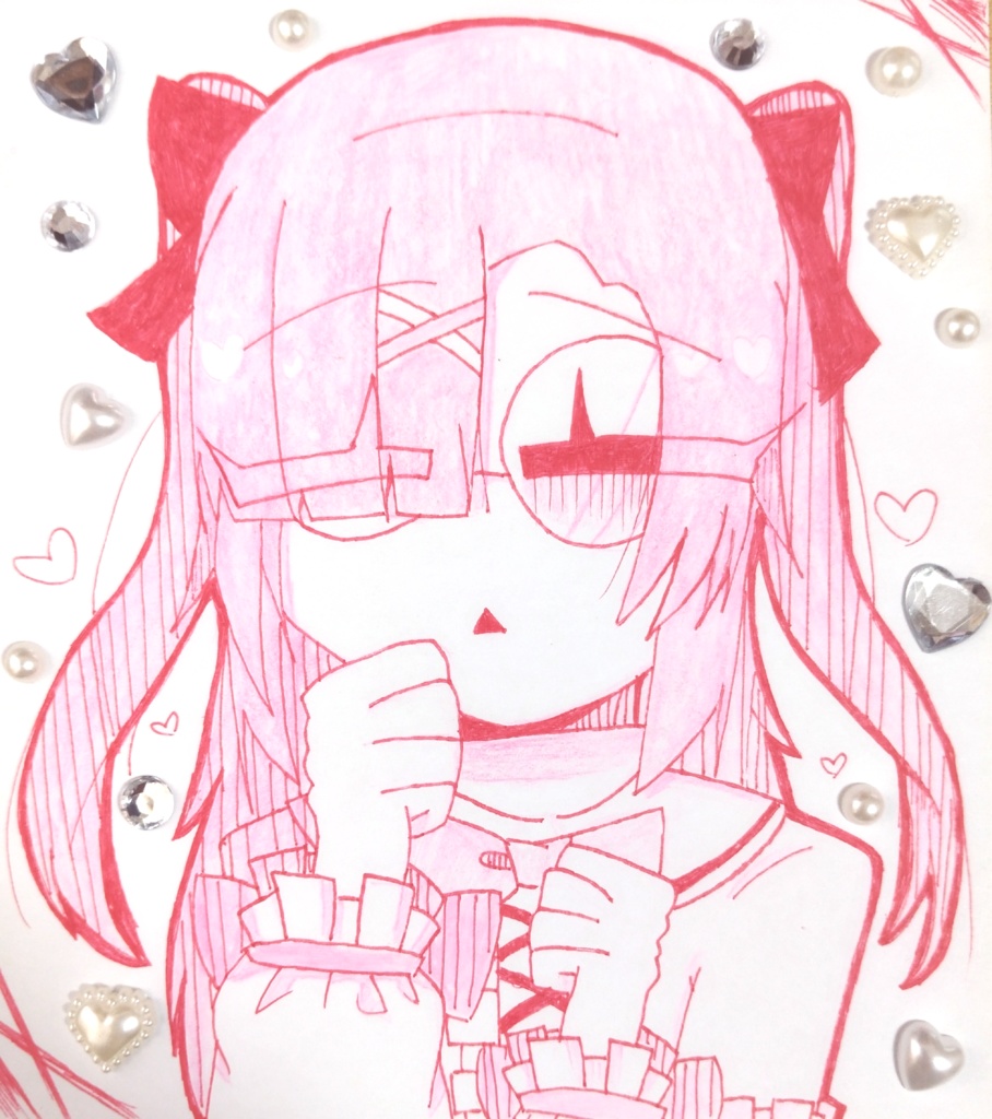 代理のミニ色紙イラスト