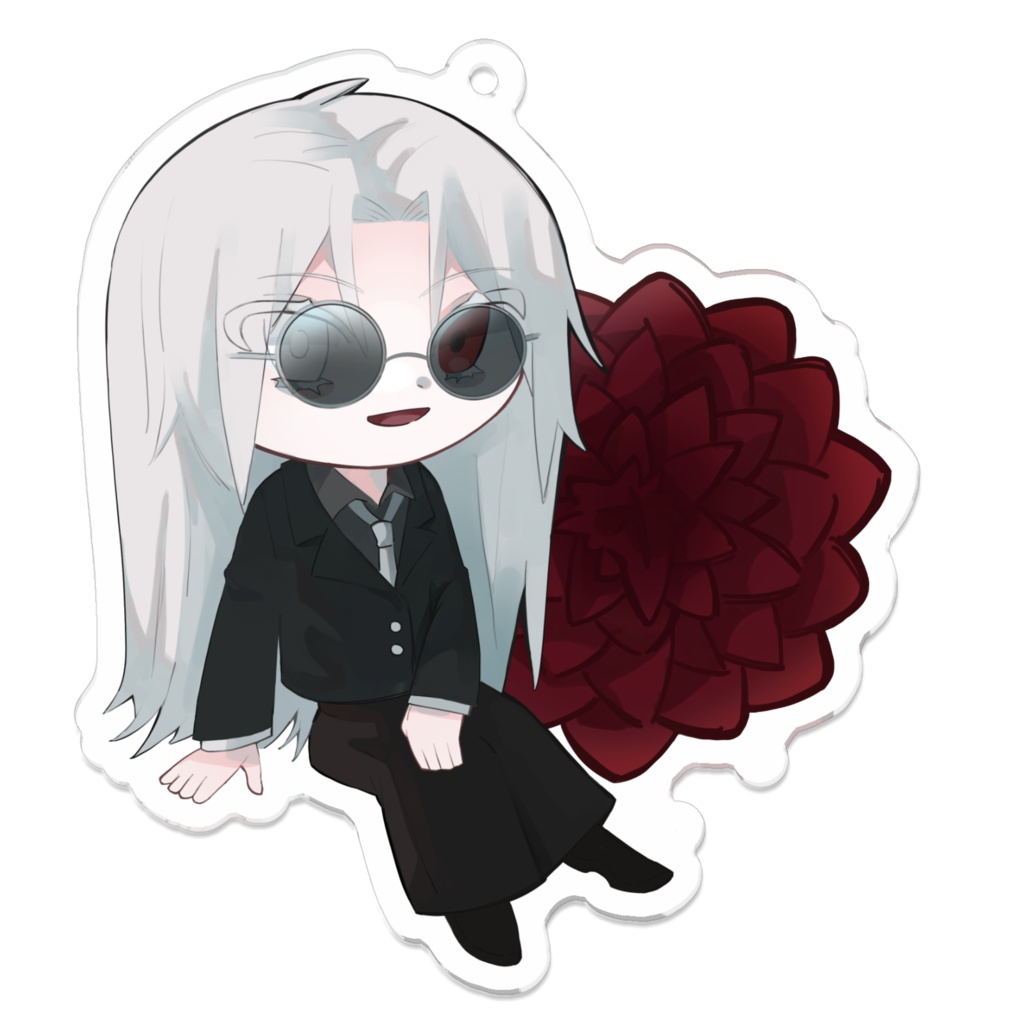 ダリア アクリルキーホルダー