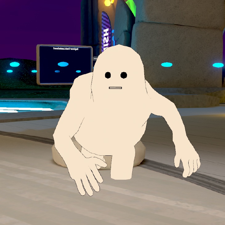 オリジナル3Dモデル「-む-」