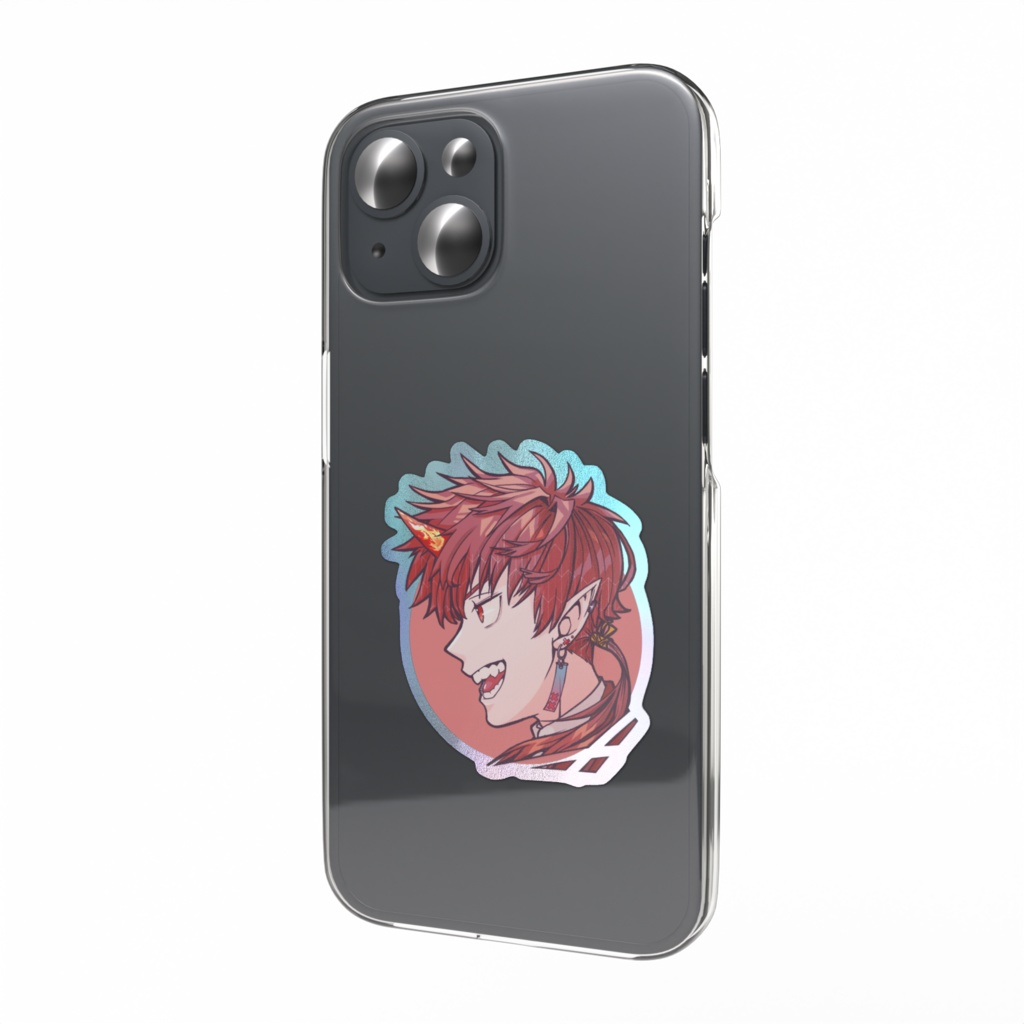 横顔:赤オーロラ