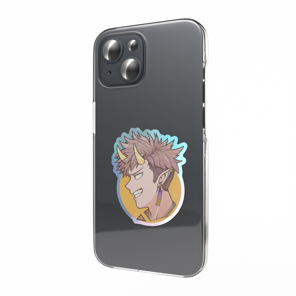 横顔:橙オーロラ