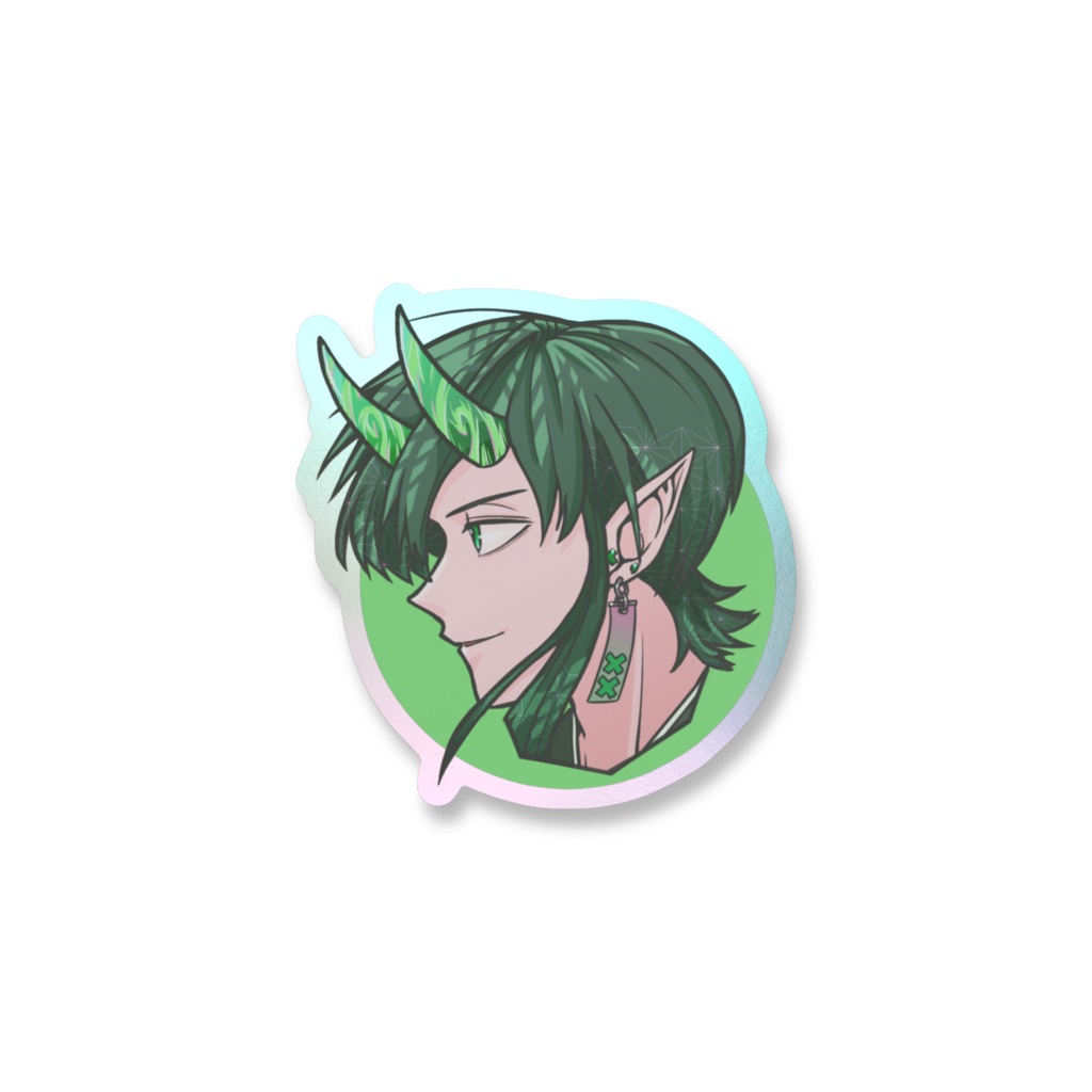 横顔:緑オーロラ