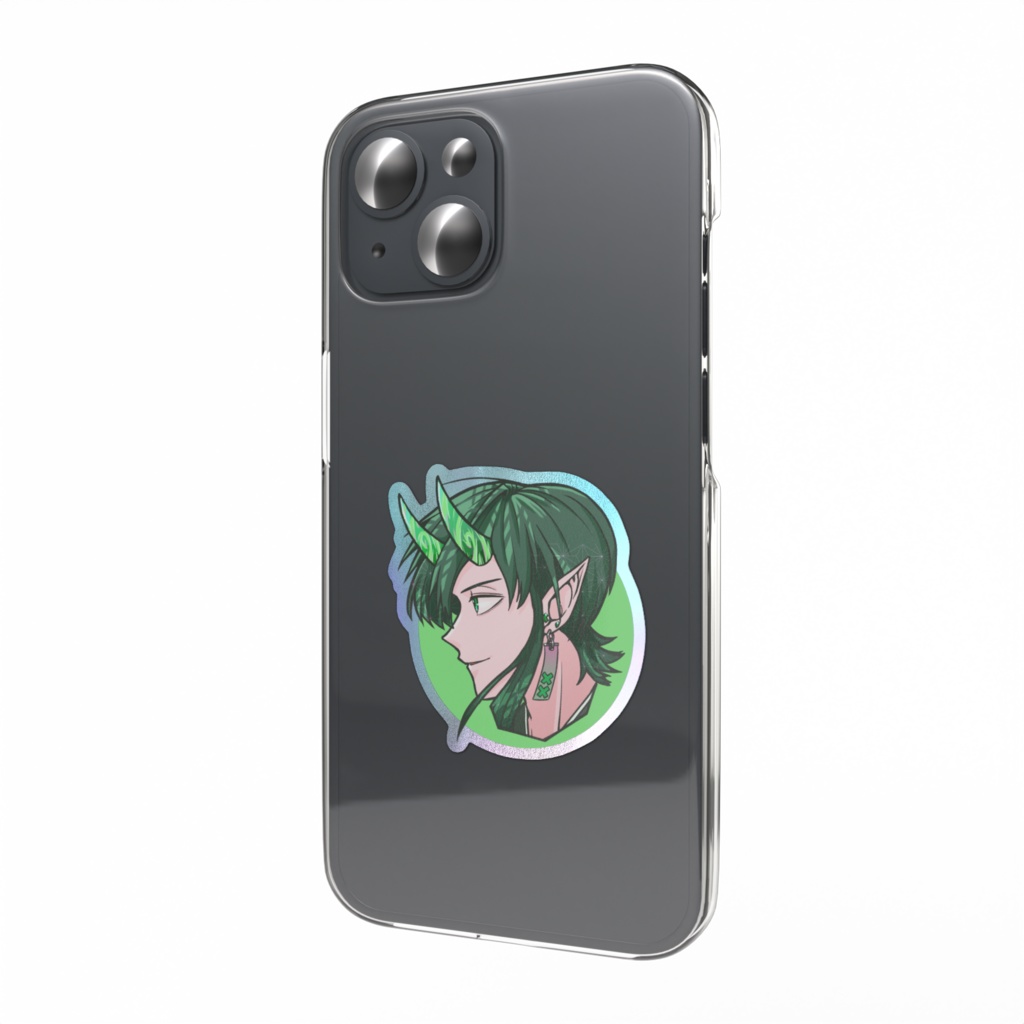 横顔:緑オーロラ