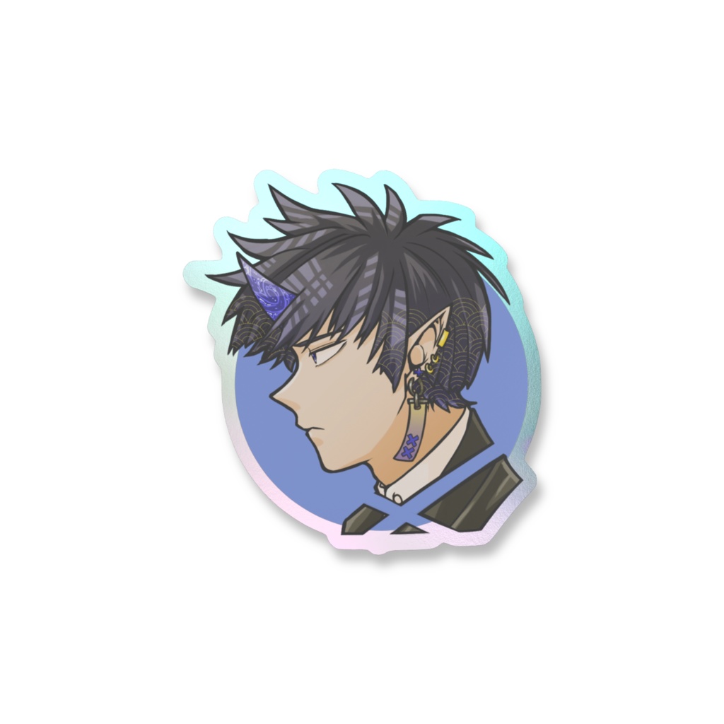 横顔:青オーロラ