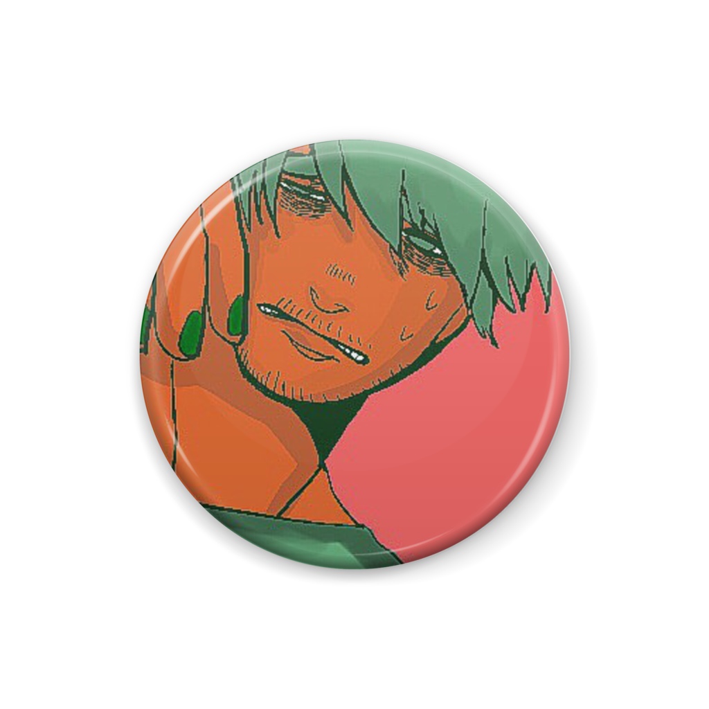 緑光くん缶バッジ