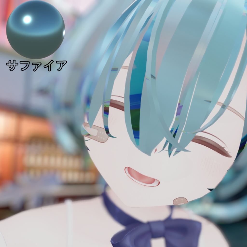 宝石ヘアー風マテリアル