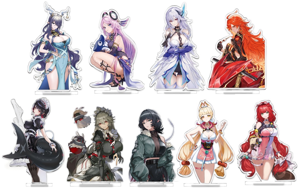 原神&ゼンゼロ C107 アクスタ9種類(非公式)