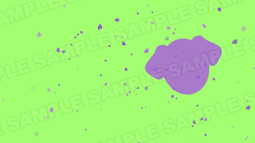 【動く背景素材 フリー】いぬのパーティクルが出てくる背景素材