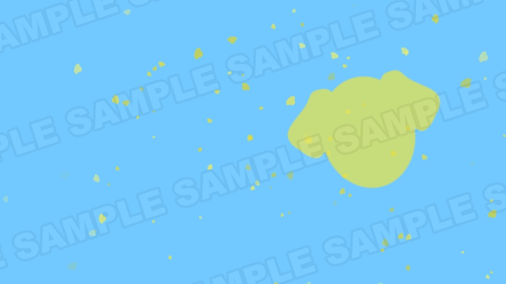 【動く背景素材 フリー】いぬのパーティクルが出てくる背景素材