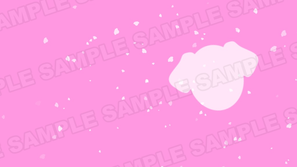 【動く背景素材 フリー】いぬのパーティクルが出てくる背景素材