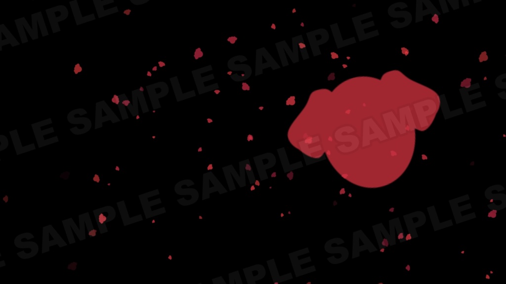 【動く背景素材 フリー】いぬのパーティクルが出てくる背景素材