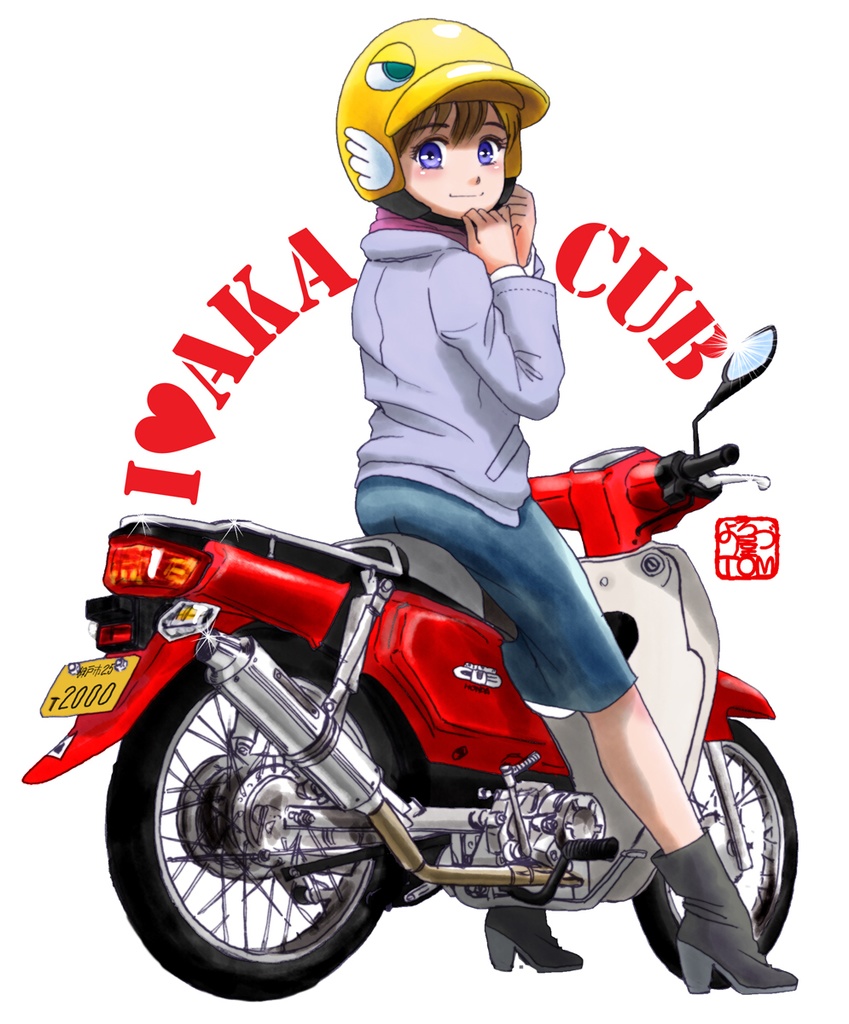 【赤カブ娘】レディースTシャツ(前プリント)