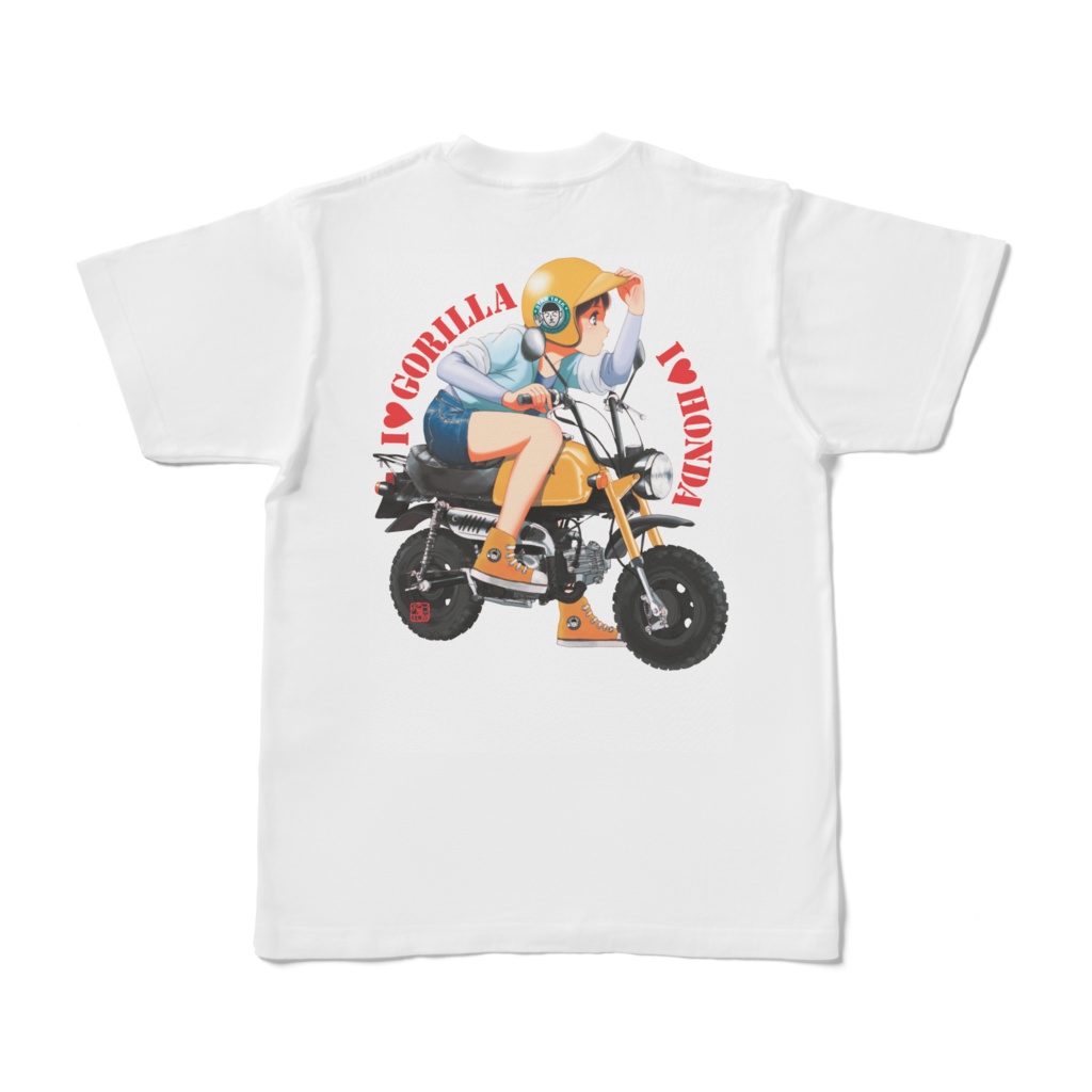 【両面でバイク娘】Tシャツ