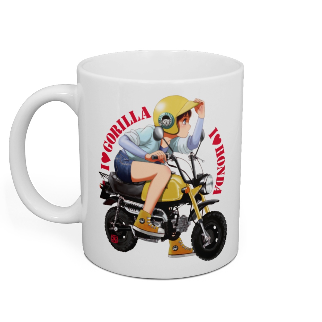 【バイク娘ペアイラストマグ】