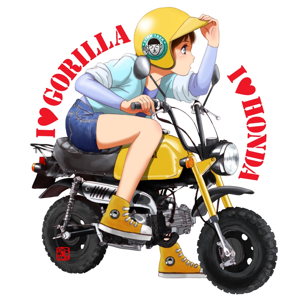【バイク娘ペアイラストマグ】