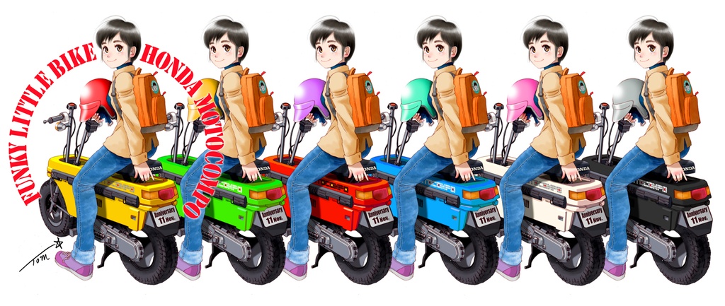 6色モトコンポ娘マグ