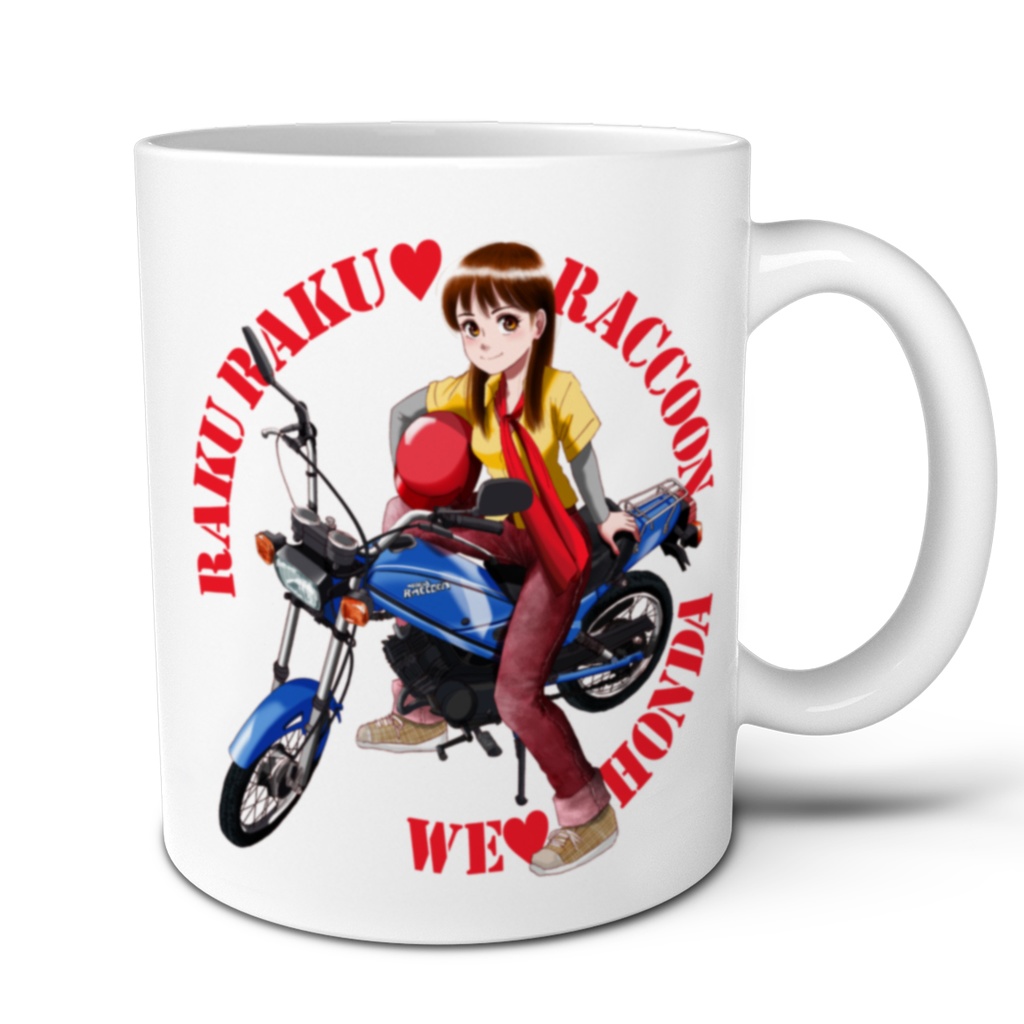 【バイク娘イラストマグvol.3/ラクーン赤&青】