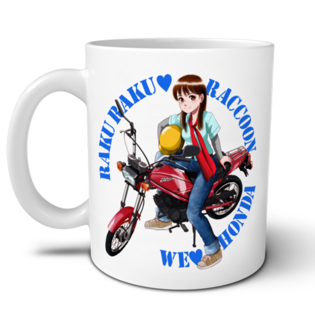 【バイク娘イラストマグvol.3/ラクーン赤&青】