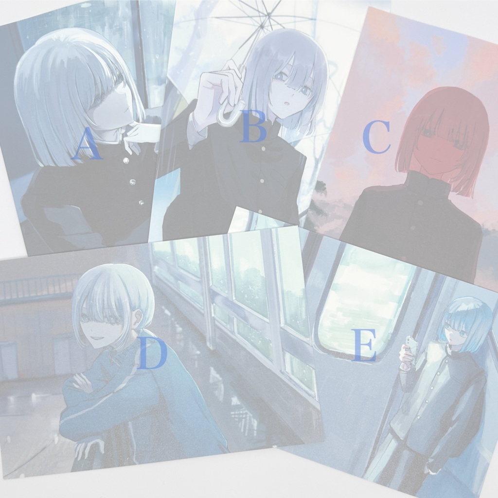既刊「rainy blue」ポストカード