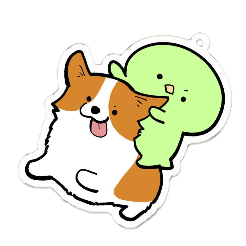 11周年記念カッパとコーギーアクキー