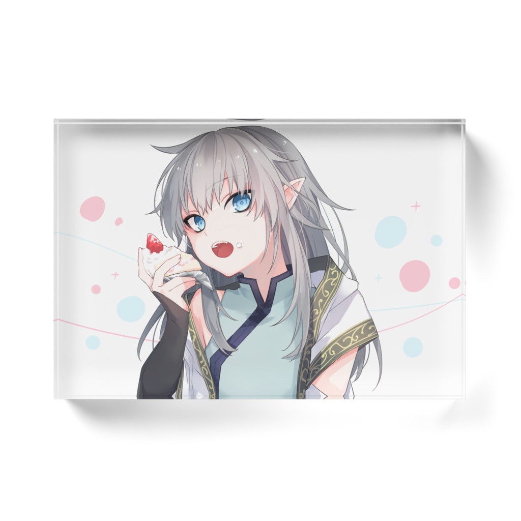 【雑種妖怪✛潮】アクリルブロック(2023誕生日ver.)〈ホワイト/クリア〉