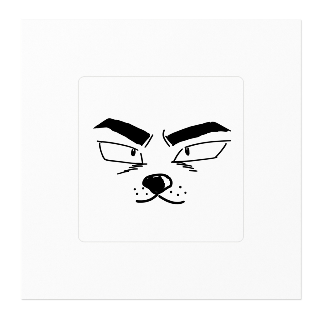 しぶかおワンコステッカー②