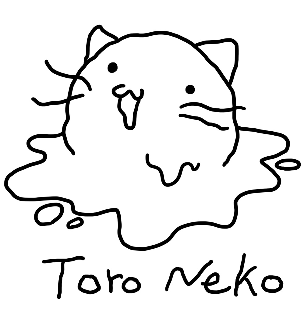 とろねこTシャツ〈ホワイト〉