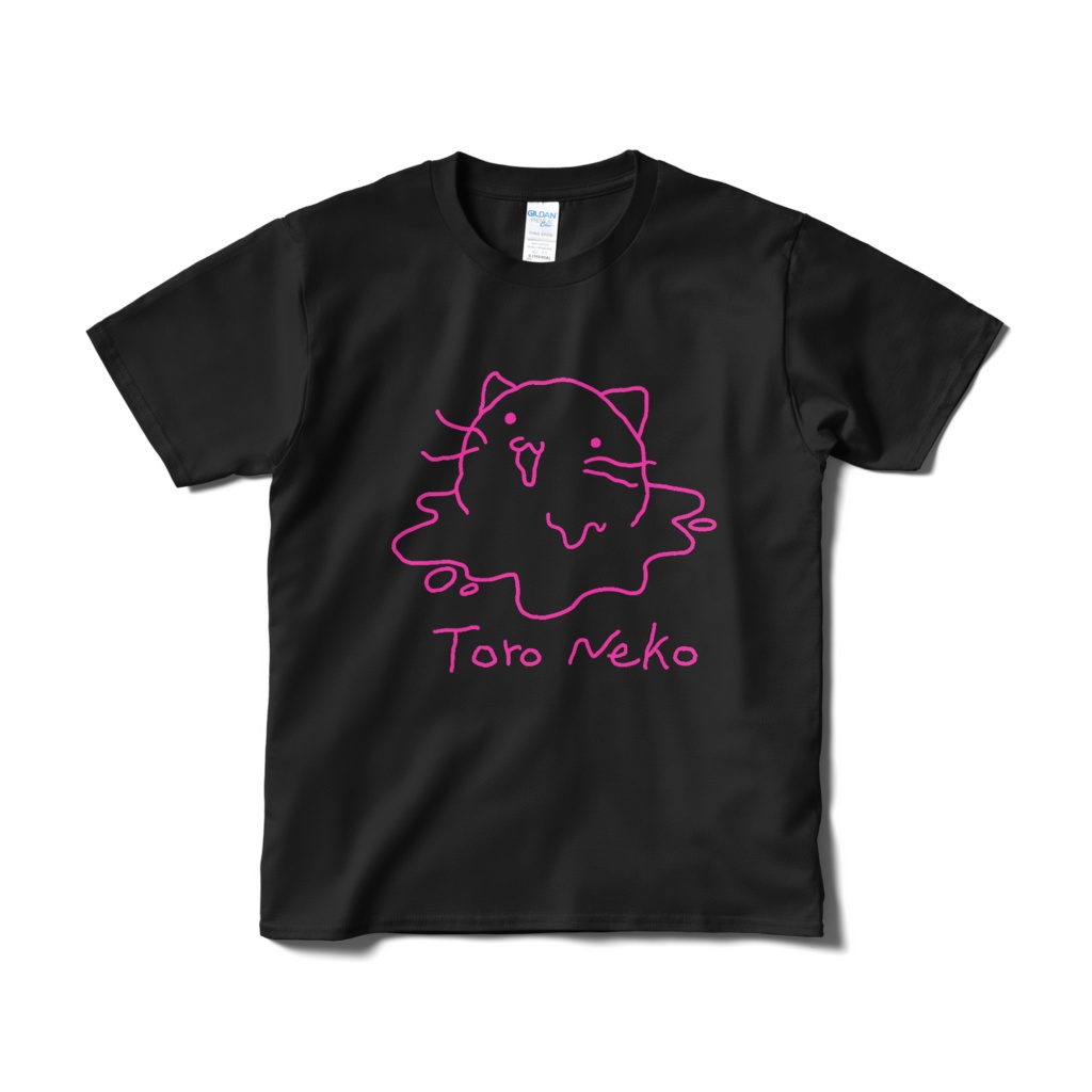 とろねこTシャツ〈ブラック〉