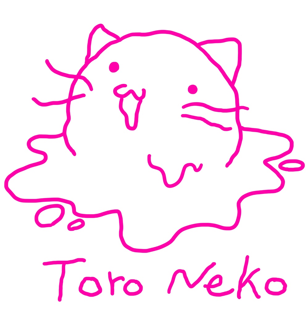 とろねこTシャツ〈ブラック〉