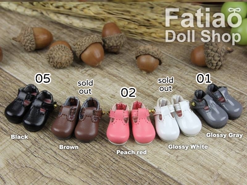 【Tバーシューズ グレー / オビツ22 / オビツ24 / ピュアニーモ / KIWI】Fatiao Doll Shop