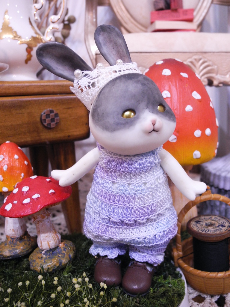 【Tバーシューズ グレー / オビツ22 / オビツ24 / ピュアニーモ / KIWI】Fatiao Doll Shop