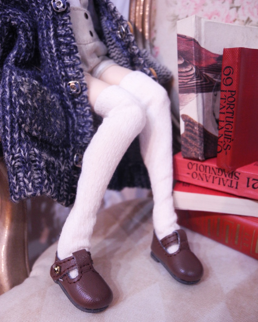 【Tバーシューズ グレー / オビツ22 / オビツ24 / ピュアニーモ / KIWI】Fatiao Doll Shop