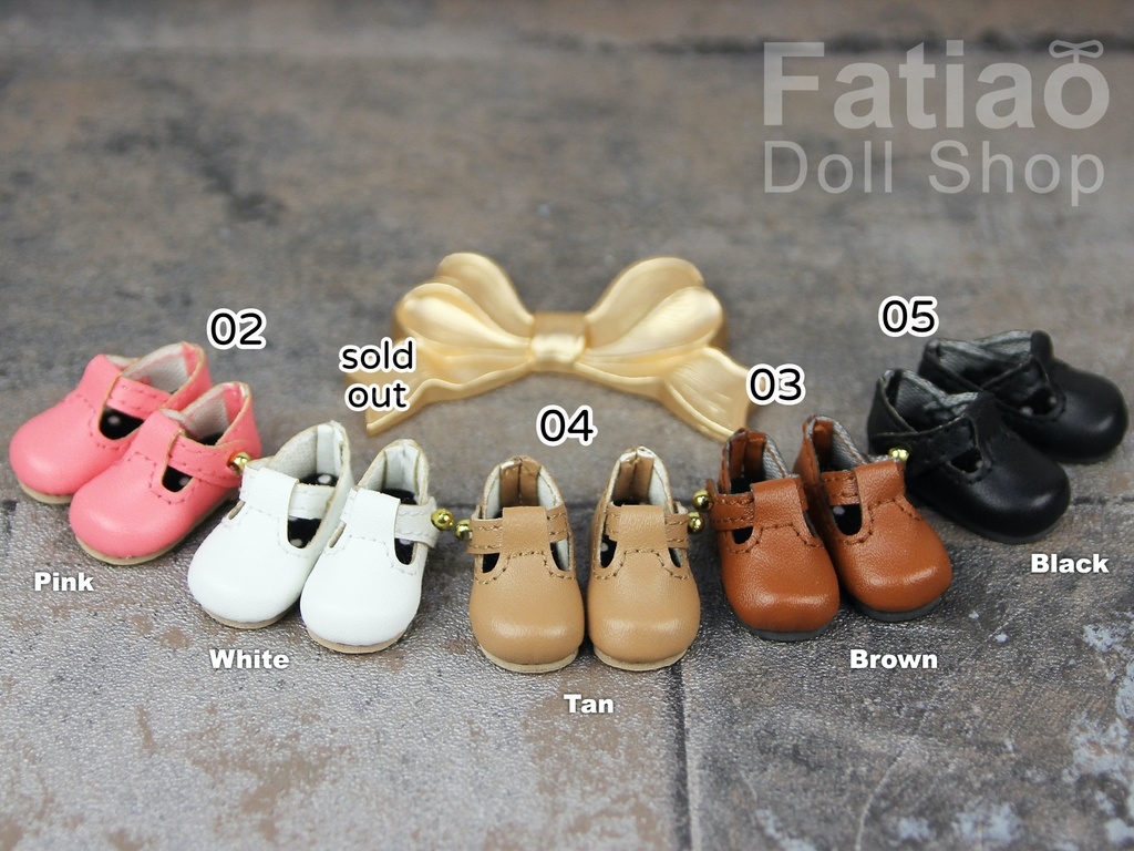 【Tバーシューズ グレー / オビツ22 / オビツ24 / ピュアニーモ / KIWI】Fatiao Doll Shop